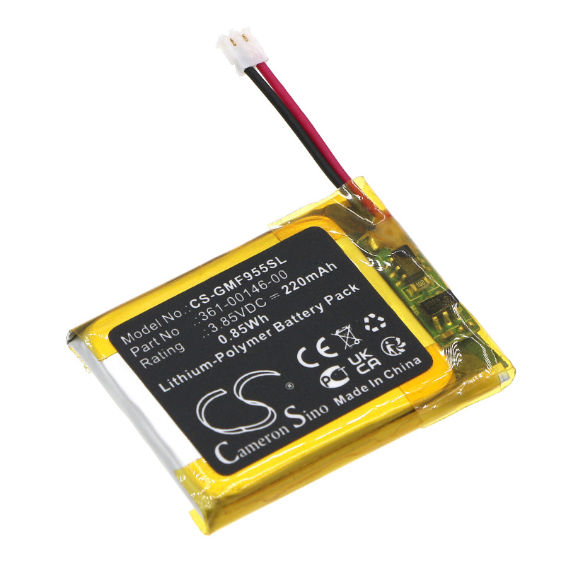 Garmin Forerunner 955 Solar / 361-00146-00 220mAh 0.85Wh Li-Polymer 3.85V (Cameron Sino)