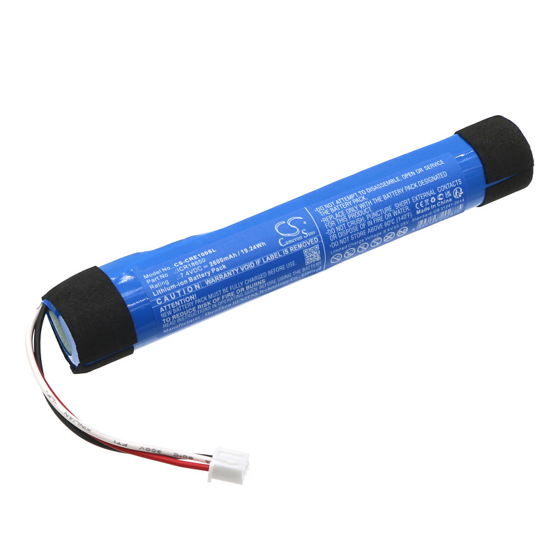 Cleer Stage / ICR18650 2600mAh 19.24Wh Li-Ion 7.4V (Cameron Sino)