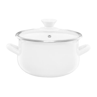 Garnek EMALIA OLKUSZ Pyza Kremowy 18 cm