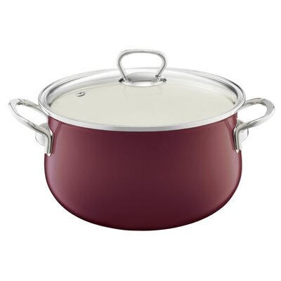 Garnek EMALIA OLKUSZ 35234 Bordowy 16 cm