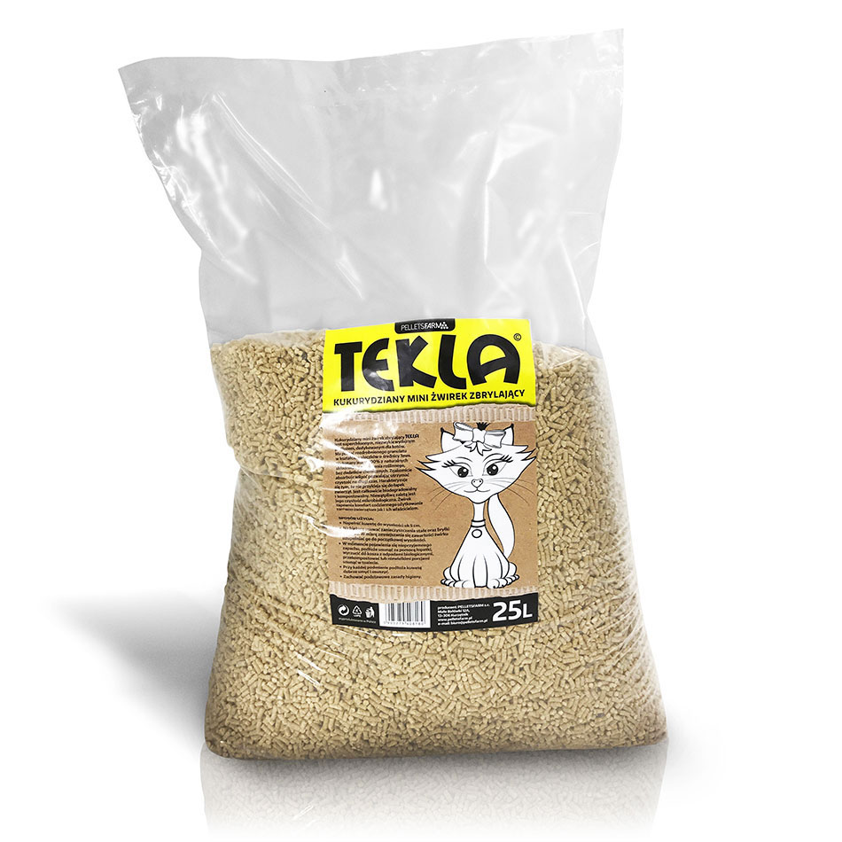 Tekla Żwirek kukurydziany zbrylający  Kruszon 50L