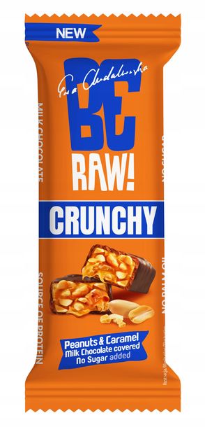BeRAW Baton Crunchy Peanuts & Caramel 40 g