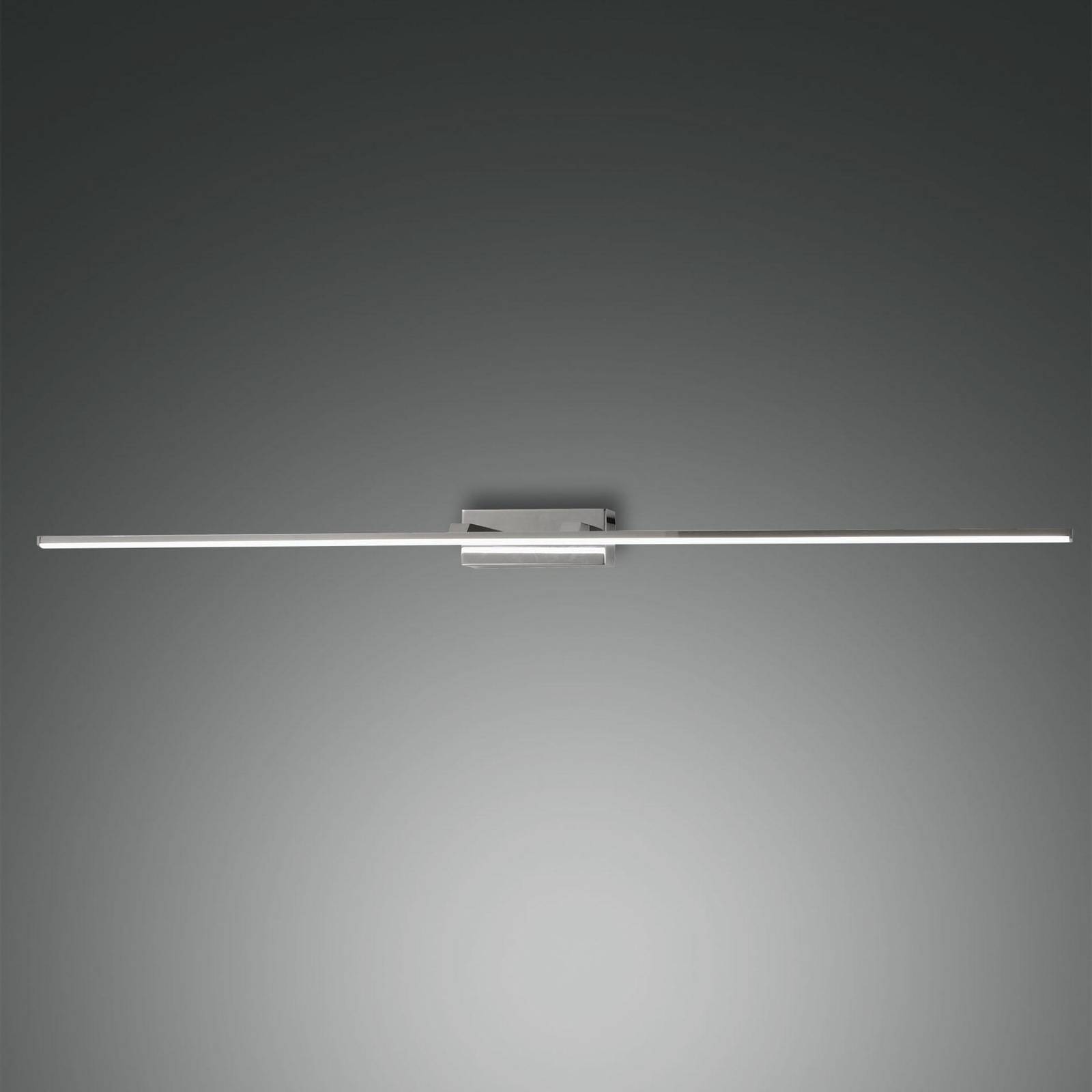 Fabas Luce Oświetlenie lustra LED Nala, chromowane, szerokość 110 cm, metal