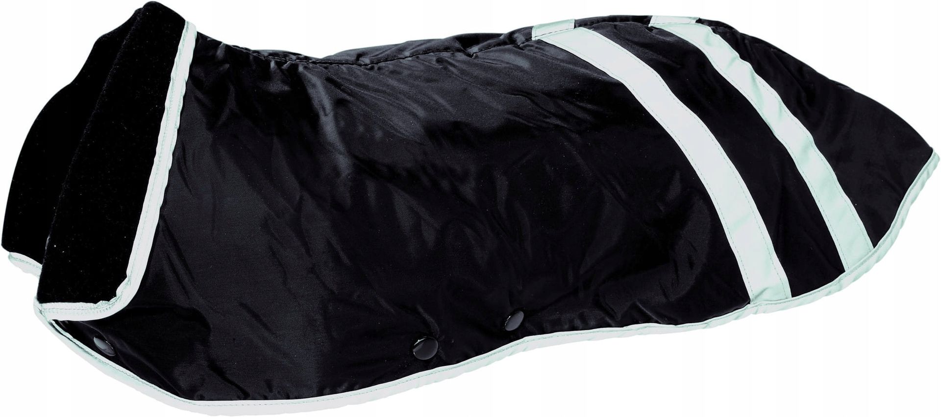 Hunter 41534 Hundemantel Safety 46, Mit Refl.Streifen, Schwarz