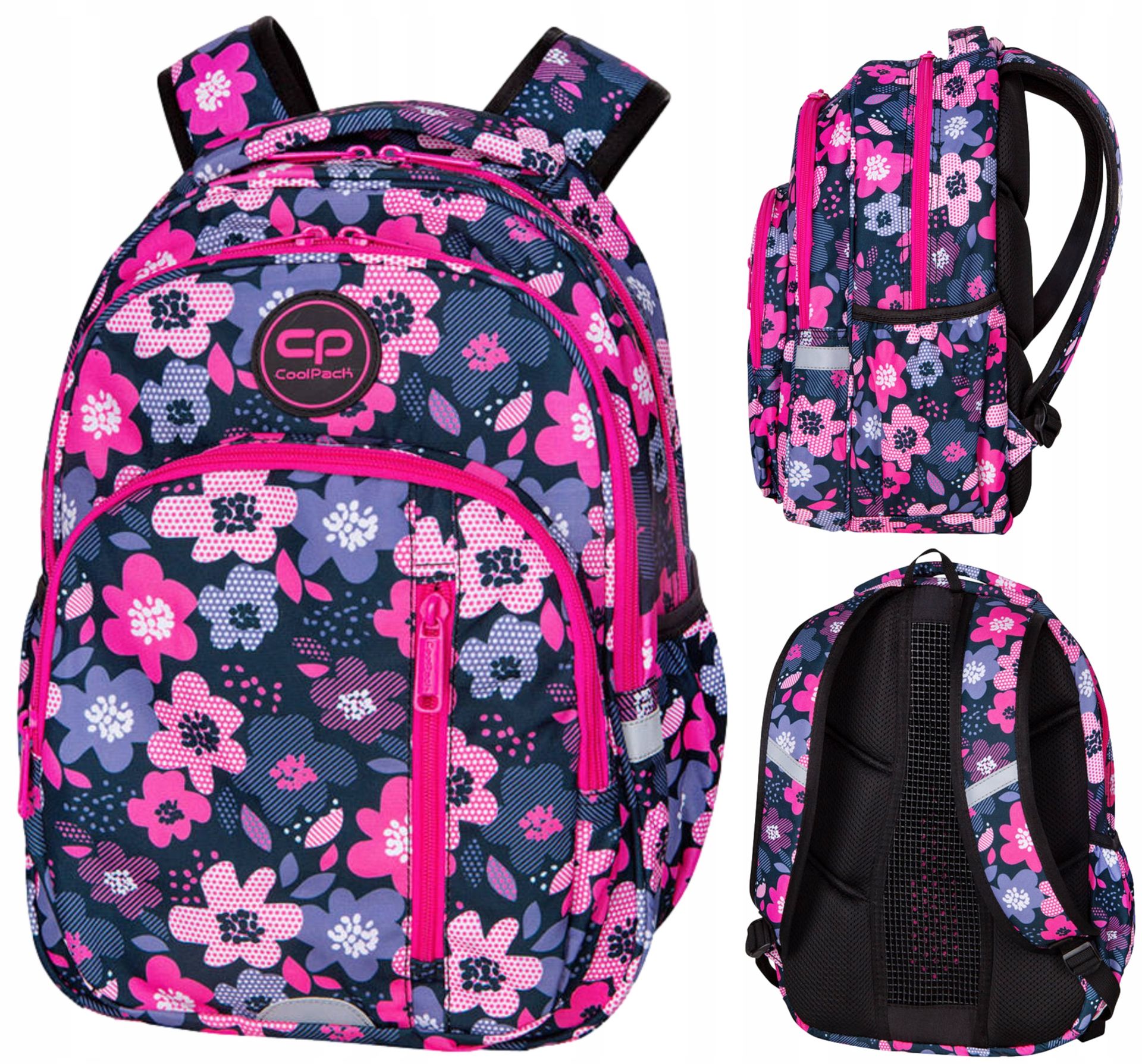 Coolpack Plecak Szkolny Młodzieżowy Base Bloom Kwiaty