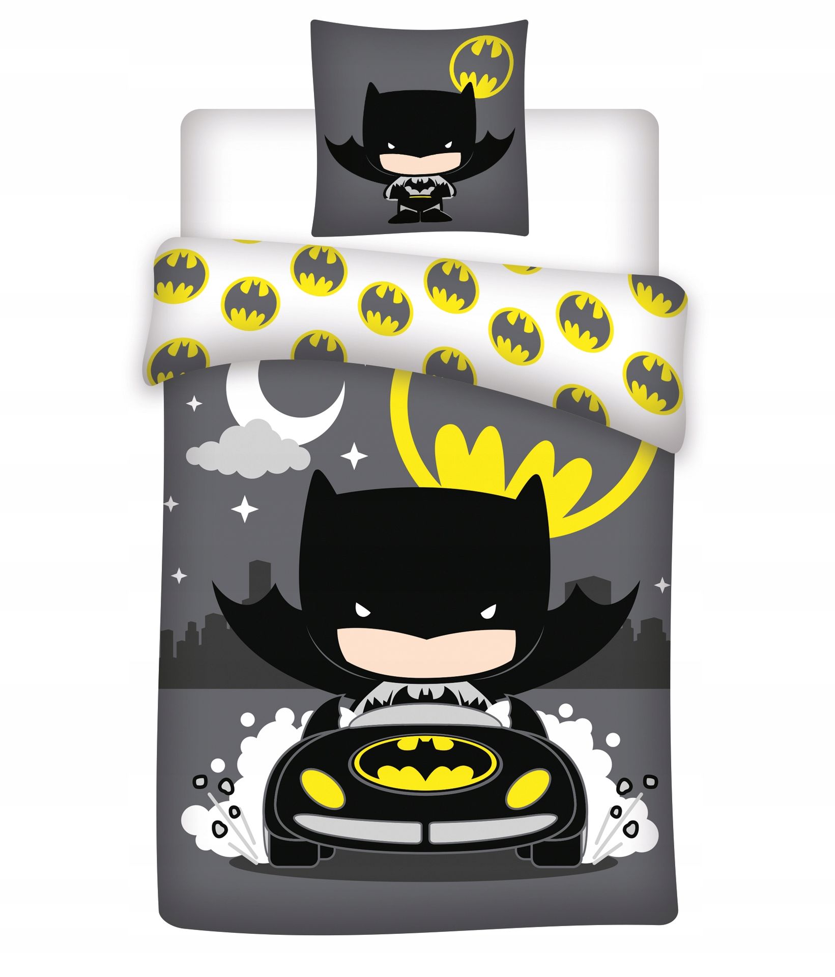 Pościel dla dziecka bawełniana 140x200 Batman DCComics nietoperz Gots