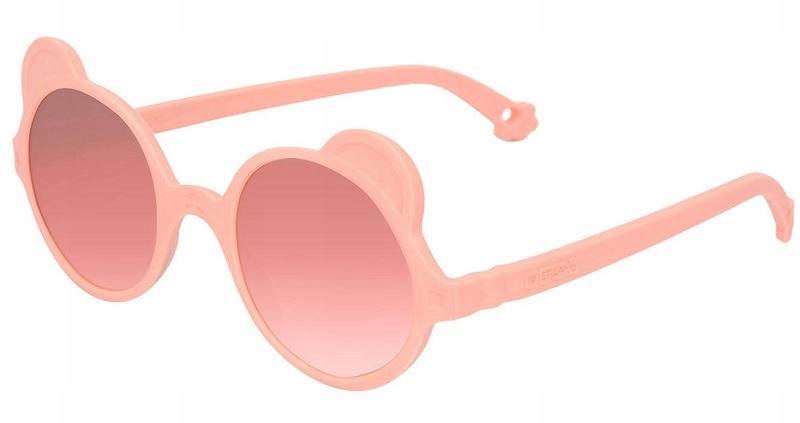 Okulary przeciwsłoneczne dla dzieci Ki Et La Model Ourson Zestaw peach