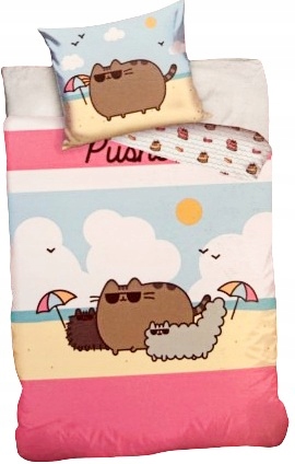 Pościel Bawełniana dla dziecka Pusheen 160 x 200 cm