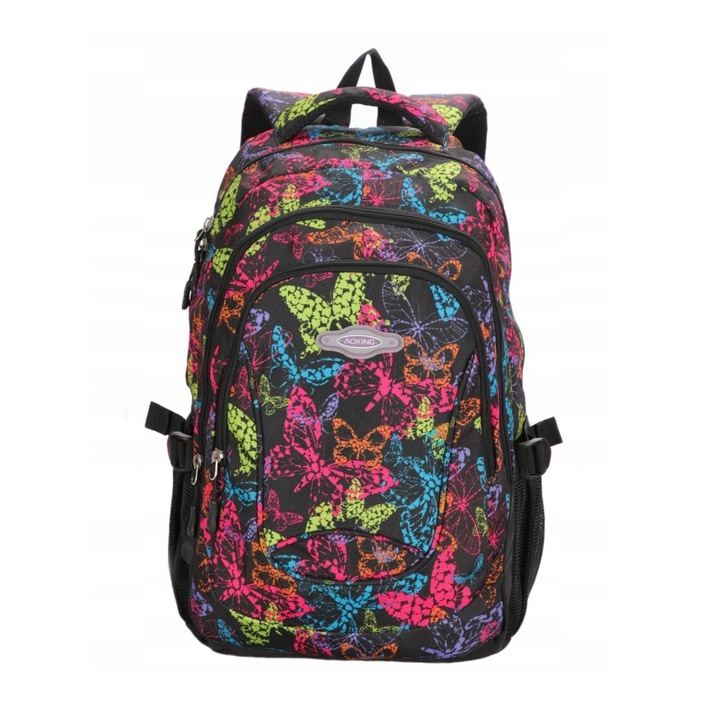 Aoking Plecak Szkolny Młodzieżowy 32L Motylki