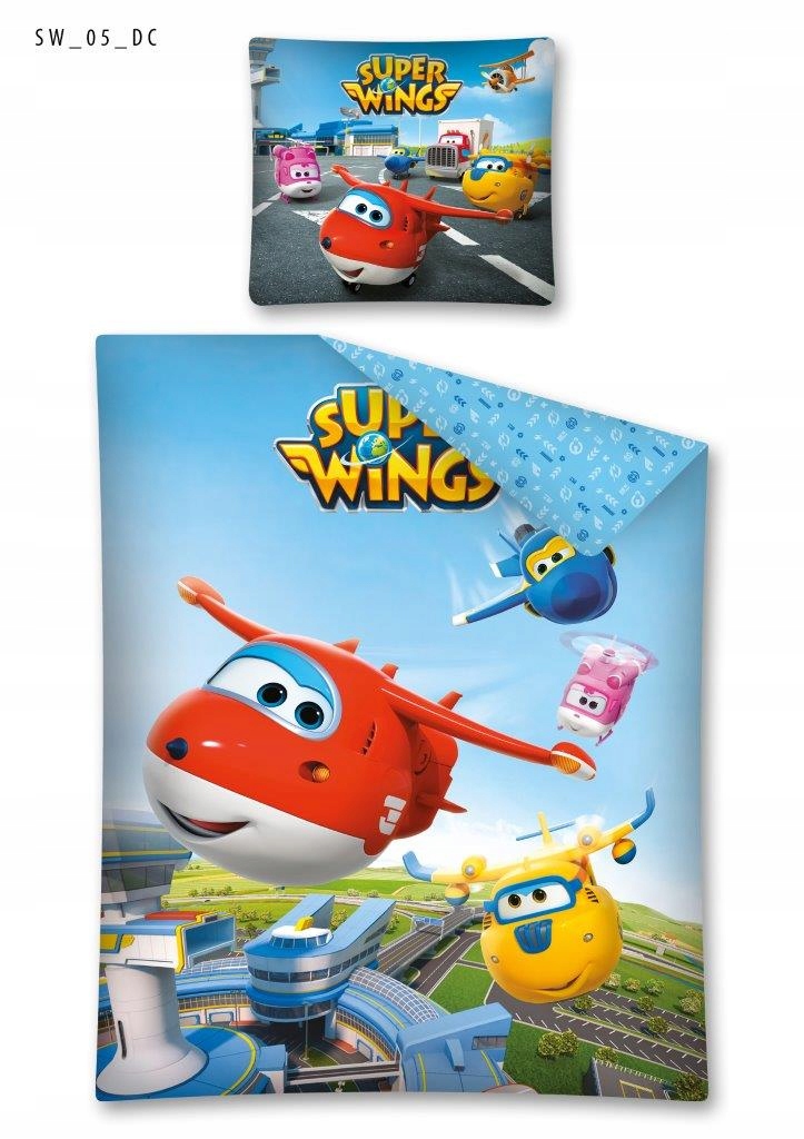 pościel dziecięca 160x200 Wings samoloty