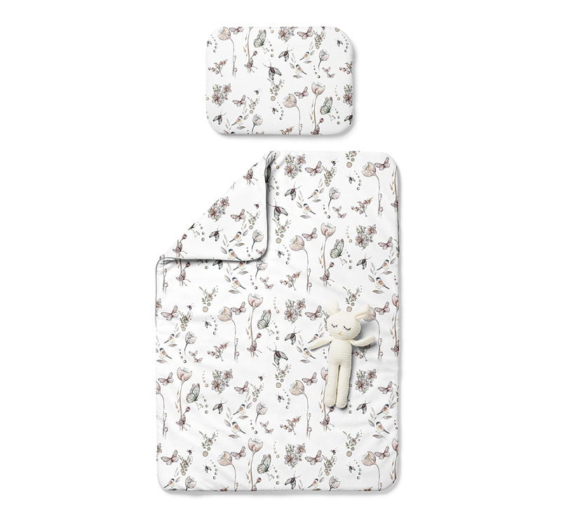 Babysteps Pościel dziecięca z wypełnieniem dwustronna 75x100 Natura