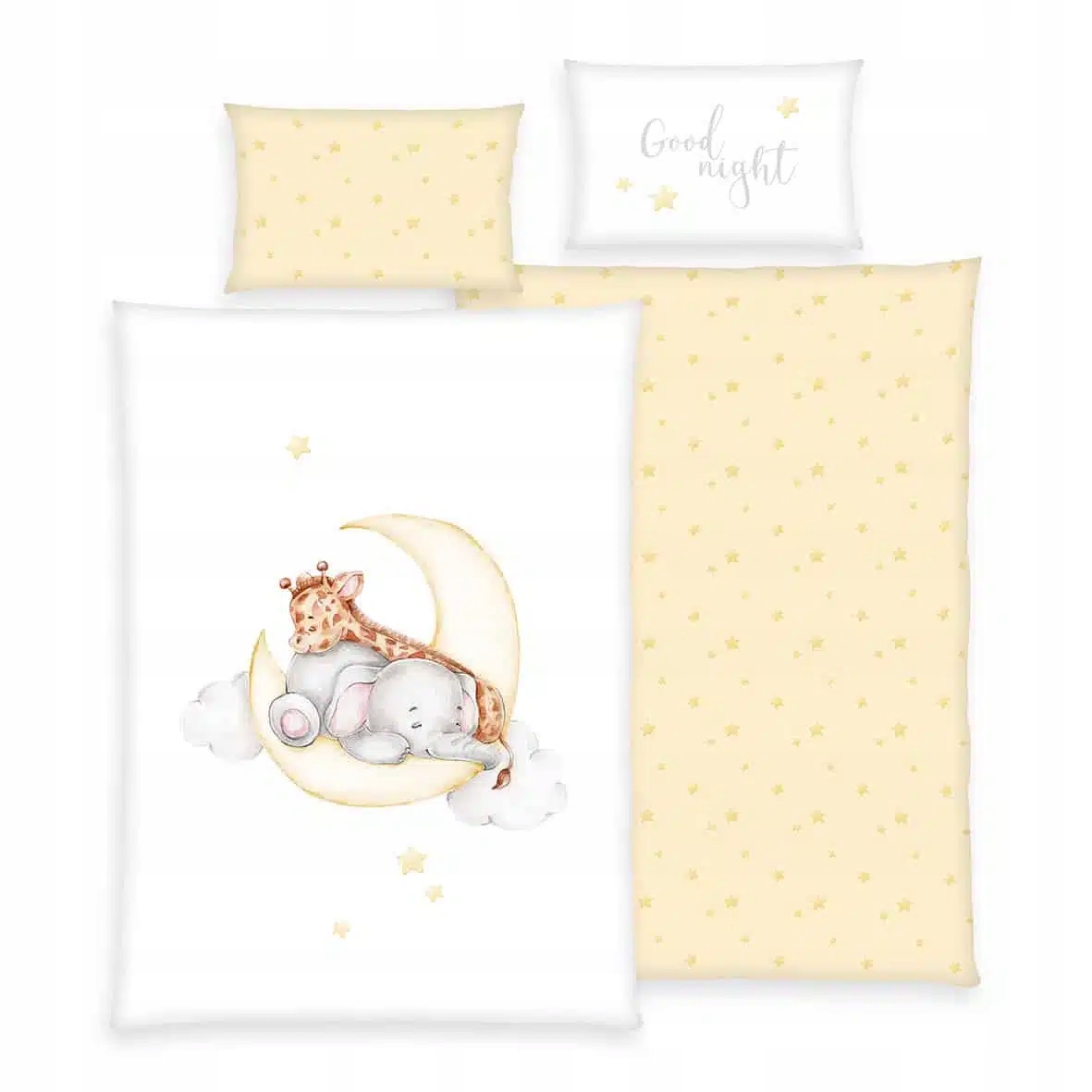 Pościel Zwierzątka 100X135 Niemowlęca Słonik Ciepła I Gruba Flanelowa