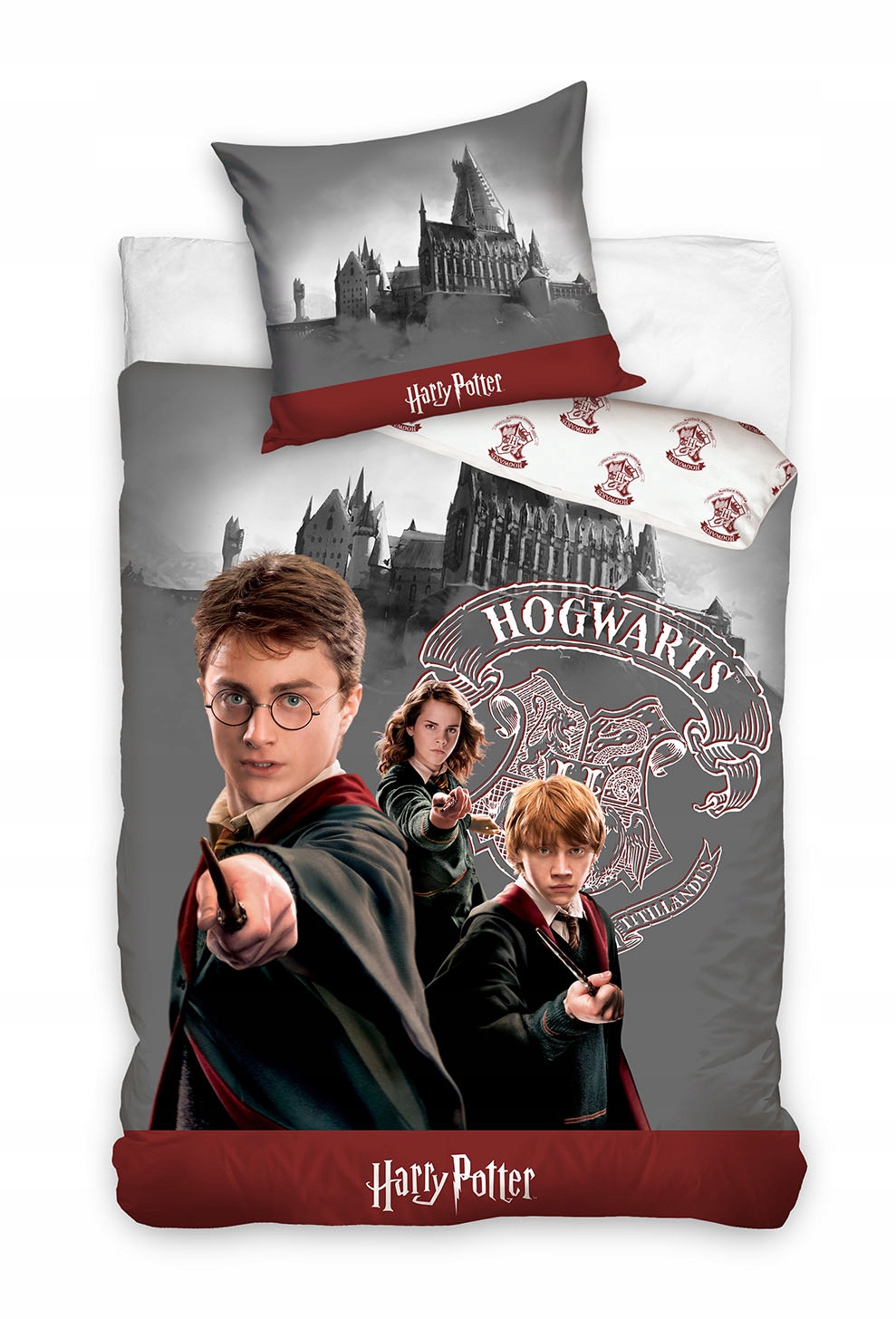 Pościel Harry Potter Hermiona Ron Hogwarts 140x200 Oryginał 100% Bawełna