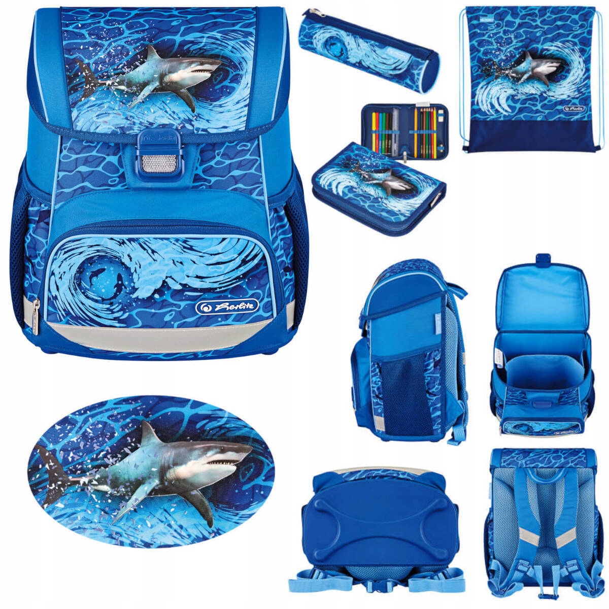 Tornister Loop Plus Blue Shark