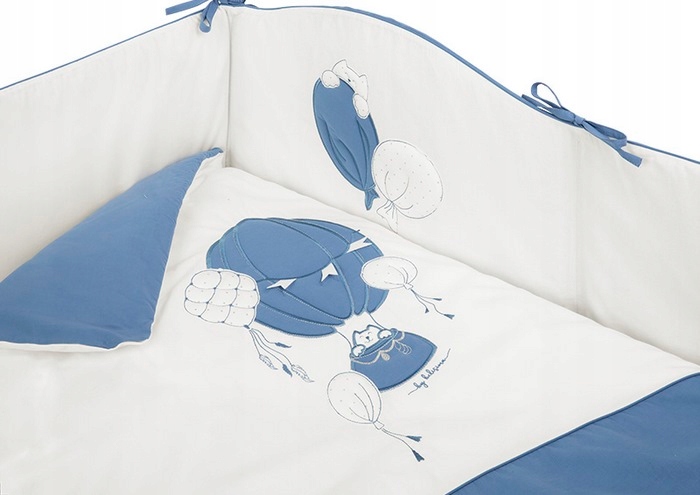 Bawełniana pościel dziecięca ,,balonik,, niebieski 90x120cm