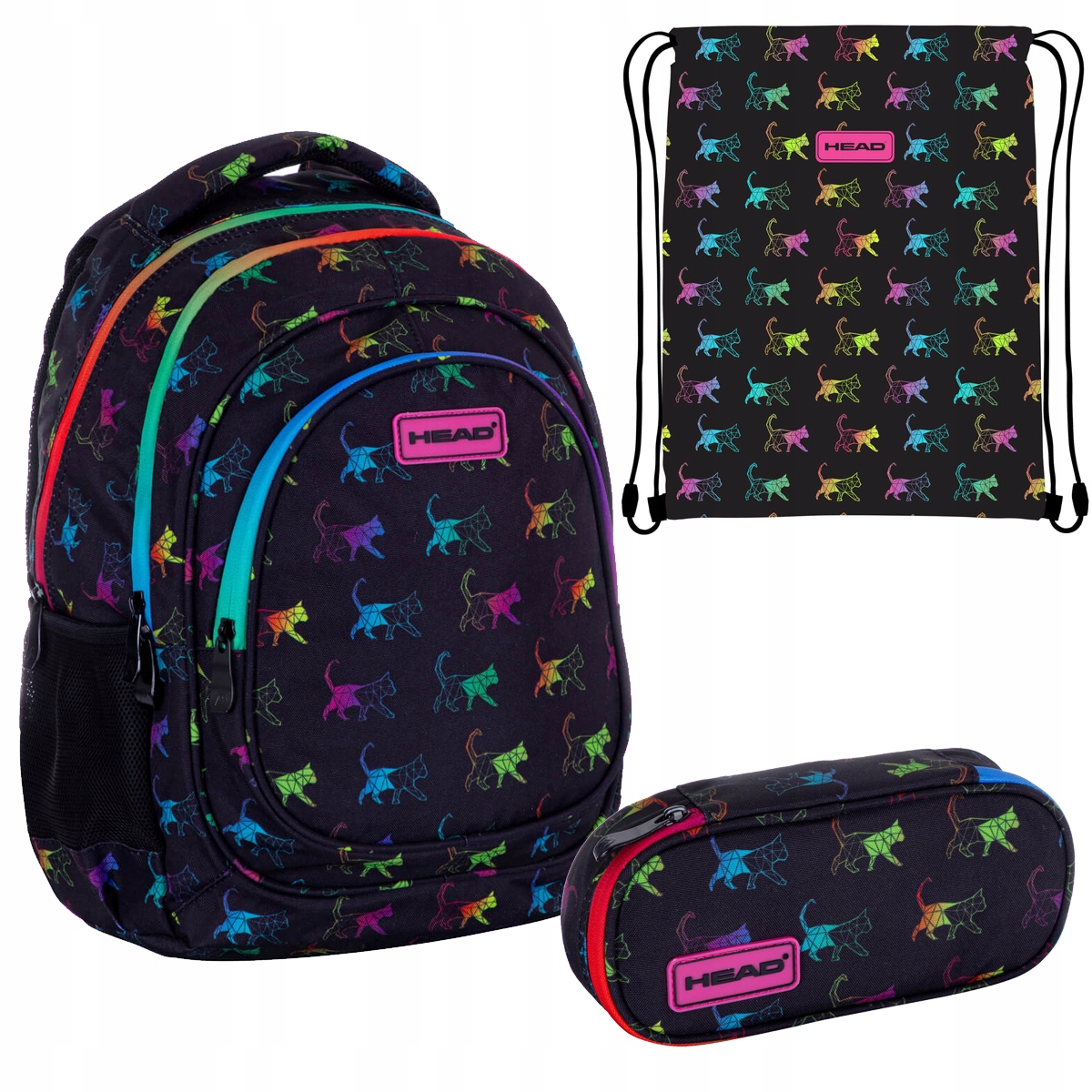 Zestaw plecak 2 części Astra Rainbow Kitty