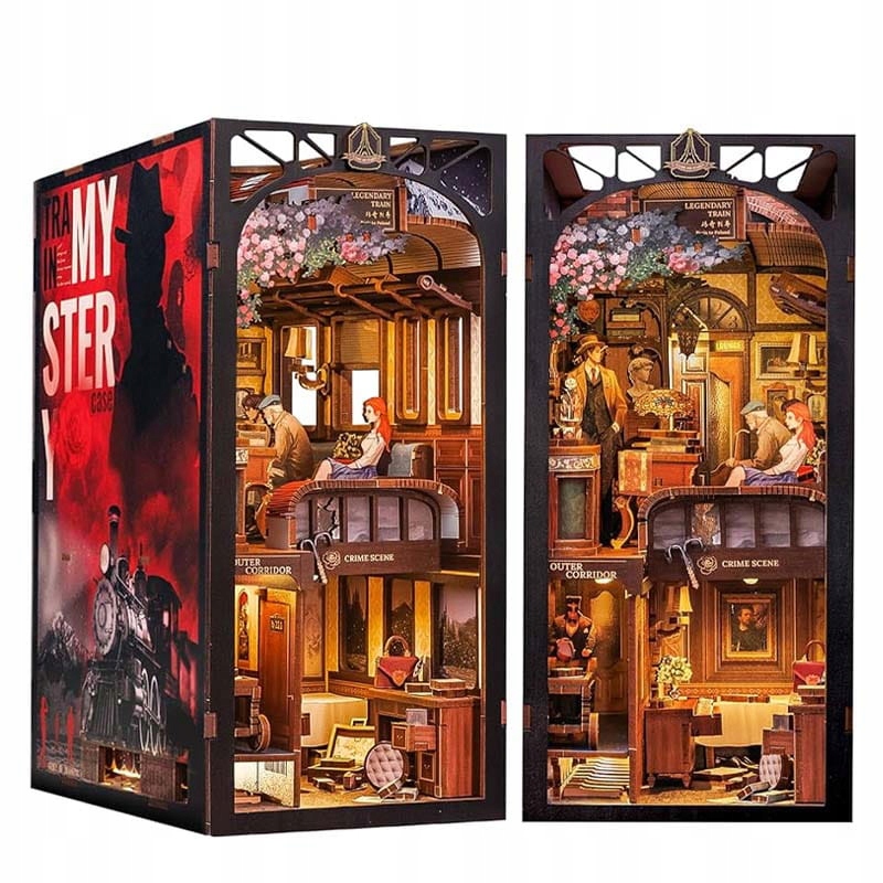 Miniaturowy domek Book Nook - Zagadka Orient Expressu*