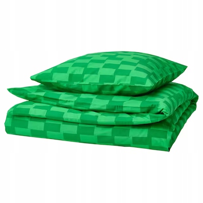 Ikea Blaskata pościel Komplet Pościeli 150x200 zielona