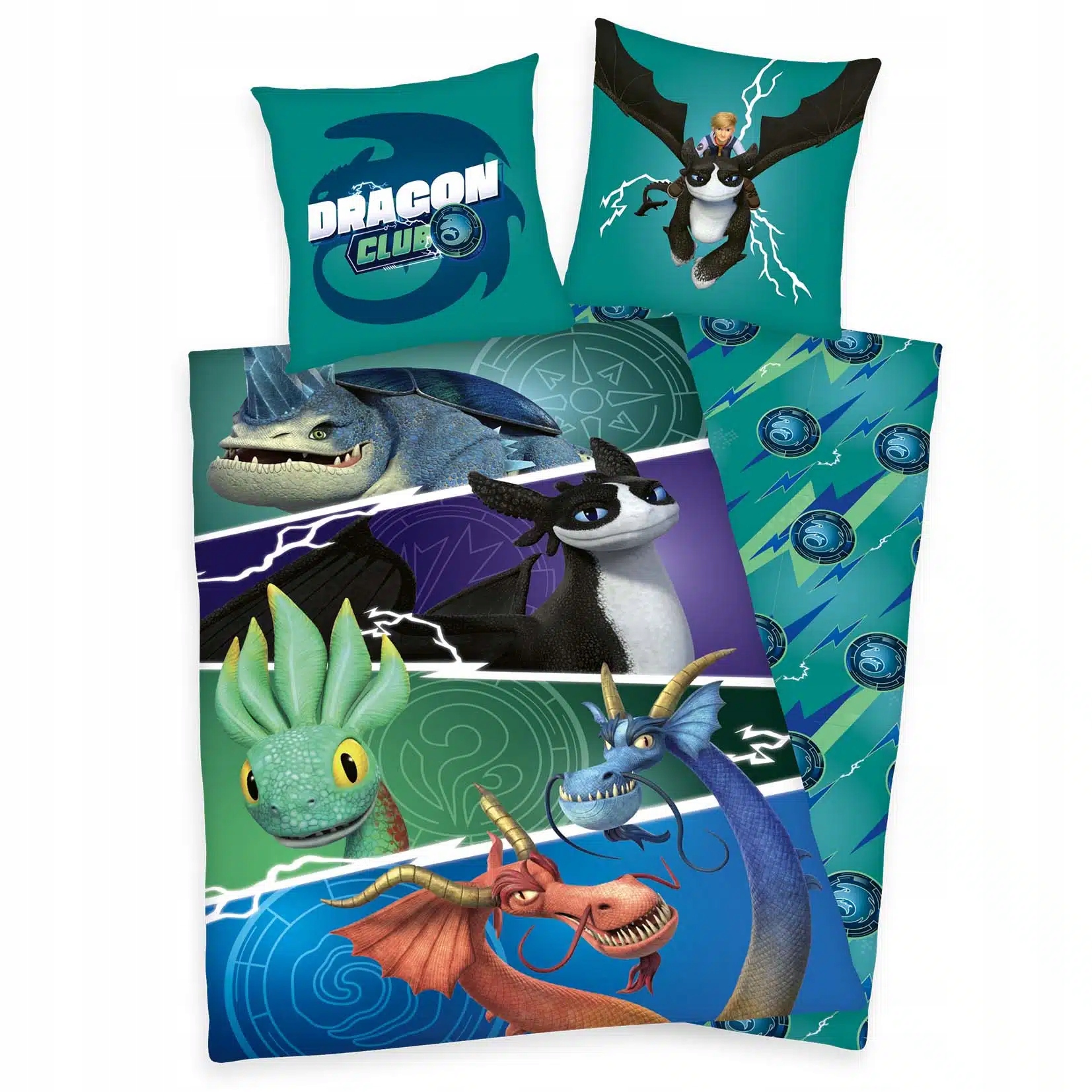 Pościel jak wytresować smoka Klub Smoka Dragon 135x200 bawełna dla dziecka