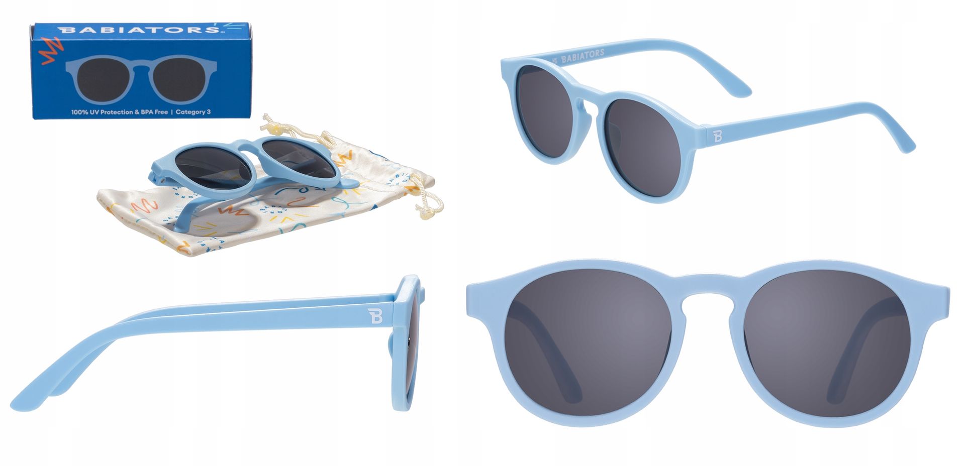 Babiators Keyhole Bermuda Blue Okulary przeciwsłoneczne dla dzieci 6+ L