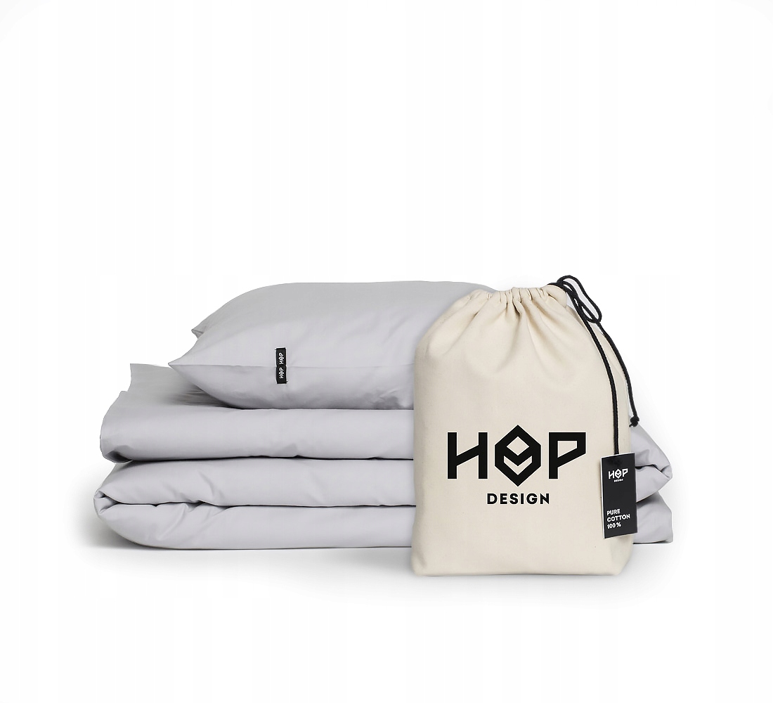 Pościel bawełna 110x125 poszewka 40x60 Jasny Szary