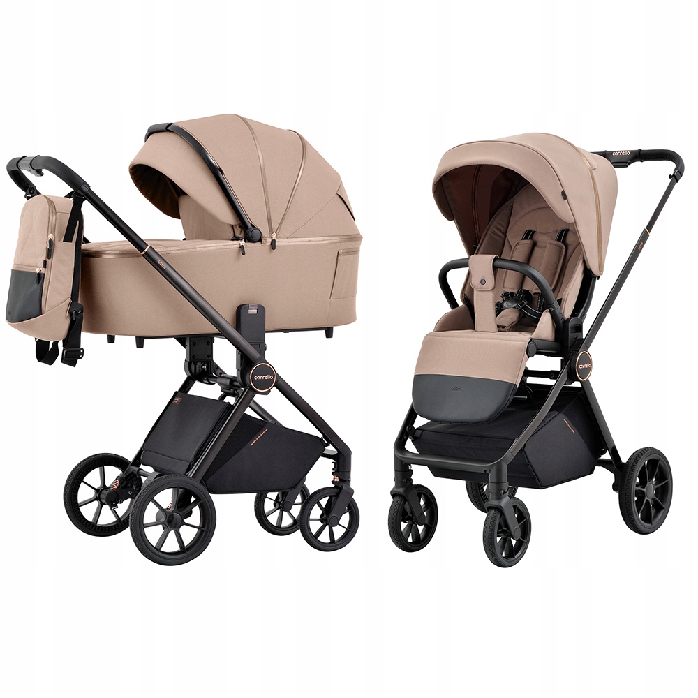 Carrello Wózek 2W1 Ultra CRL-6525 Antique Beige Adaptery Plecak