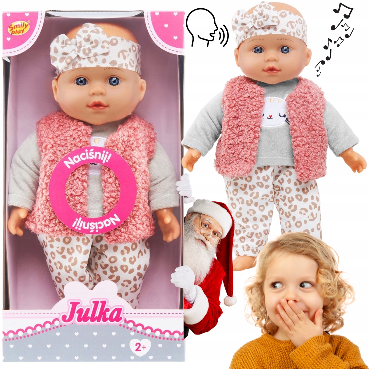 Interaktywna Lalka Mówi Śpiewa Opowiada Bajki W Dwóch Językach Po Polsku