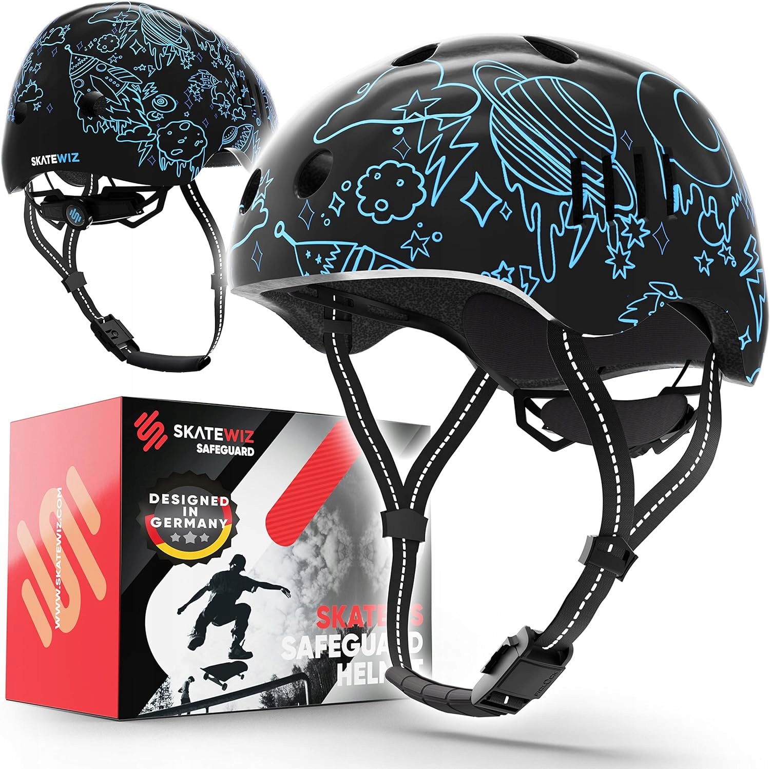 Kask rowerowy Skatewiz Safeguard Helmet Cosmos L 58-61cm Bmx Skate