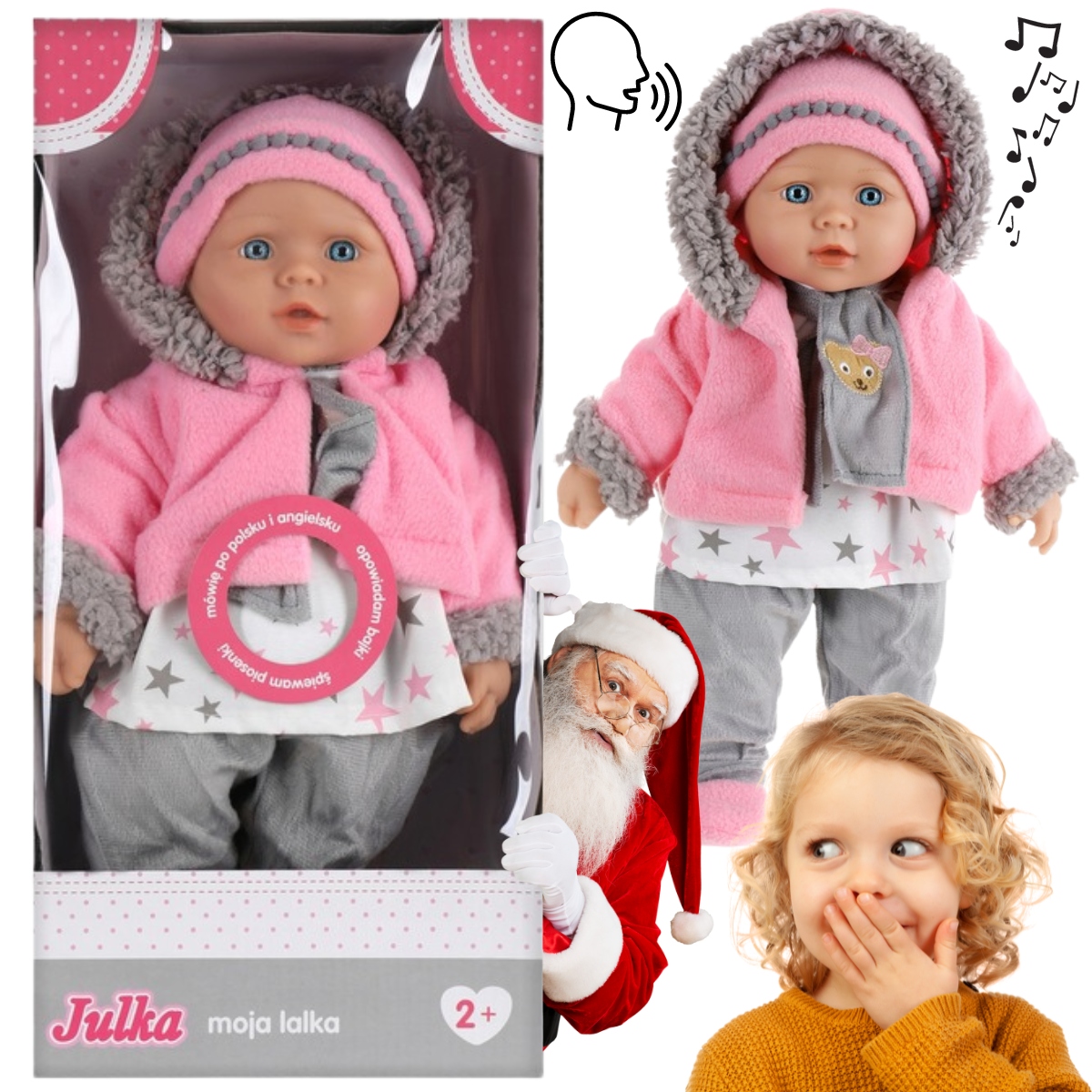 Lalka Mówiąca I Śpiewająca Po Polsku Interaktywna Duża Dzidzuś Po Angielsku