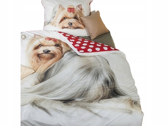 Pościel York Pościel Yorkshire Terrier Ogromny Pies Słodziak 160x200