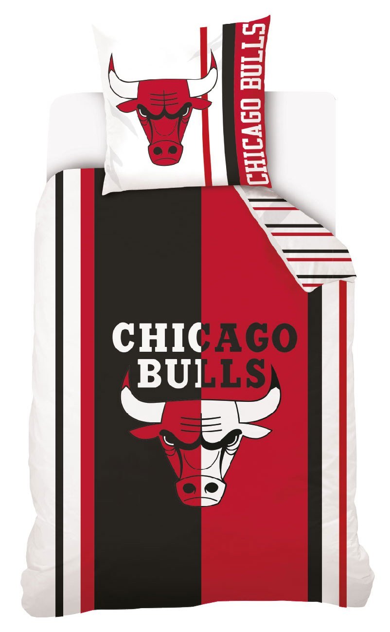 Pościel Dziecięca 140x200 100% Bawełna Chicago Bulls