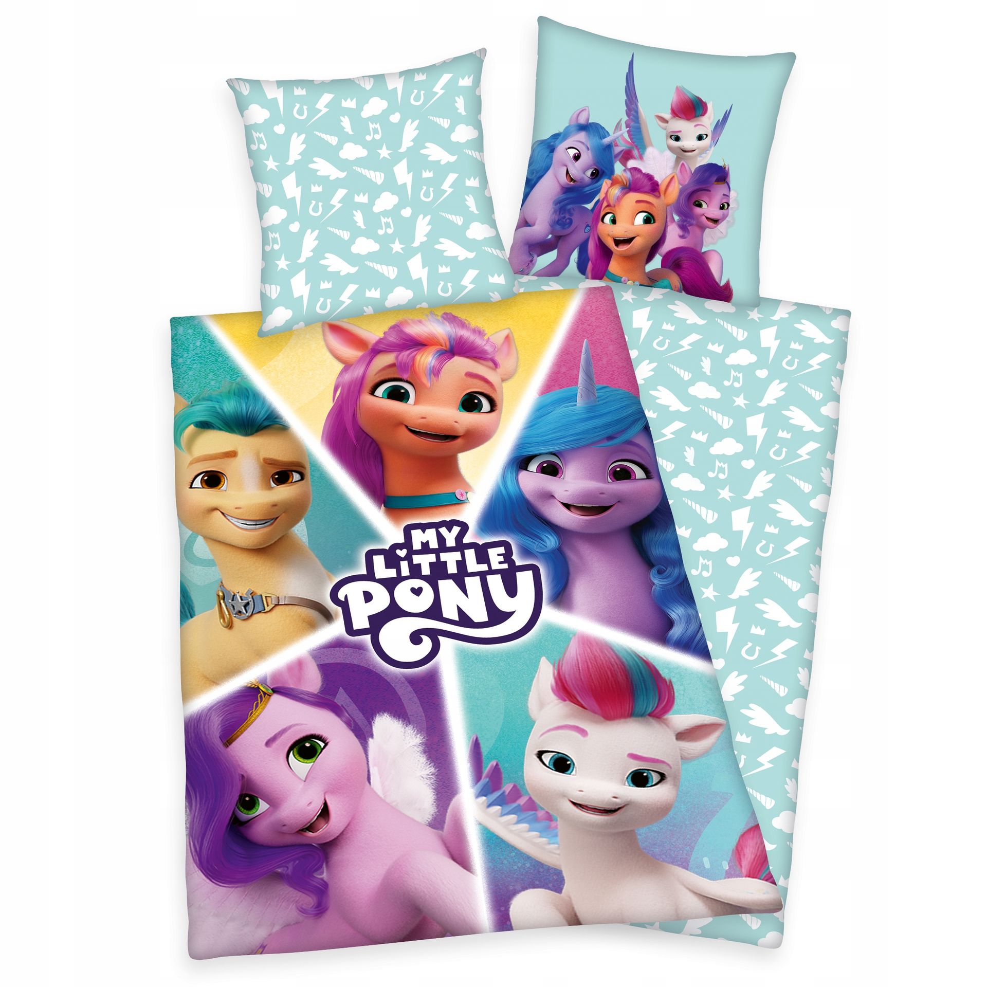 Pościel bawełniana My Little Pony 140X200 dziecięca Koniki Kucyki Mlp