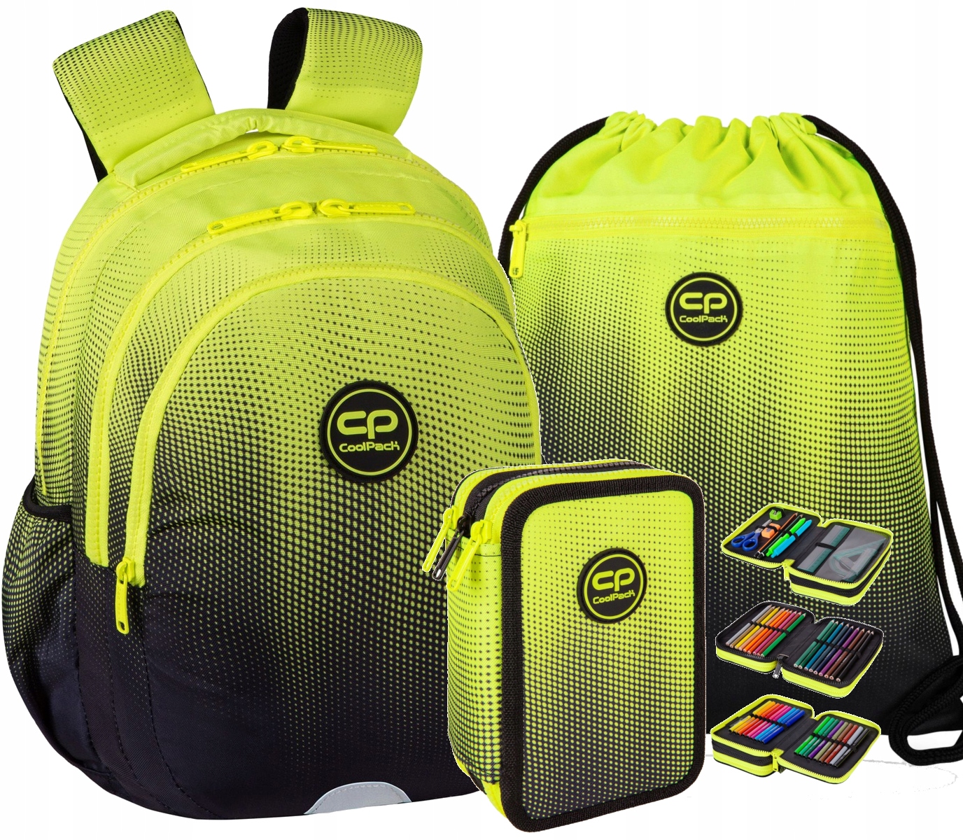 CoolPack plecak szkolny 1-4 klasa Gradient Lemon zestaw tornister chłopca