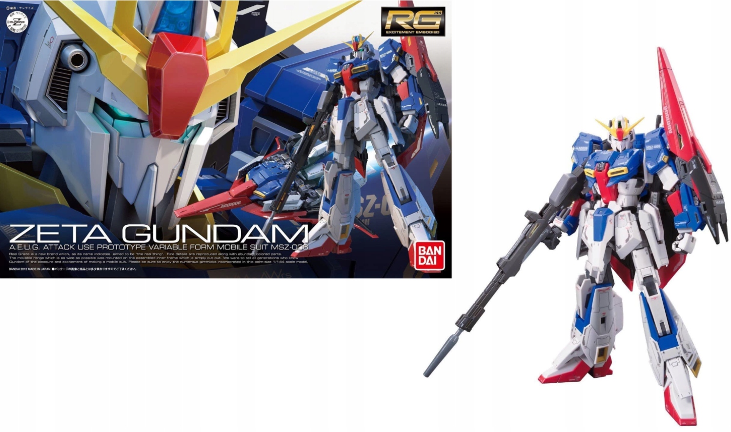 Bandai RG Zeta Gundam Bandai 4543112785398