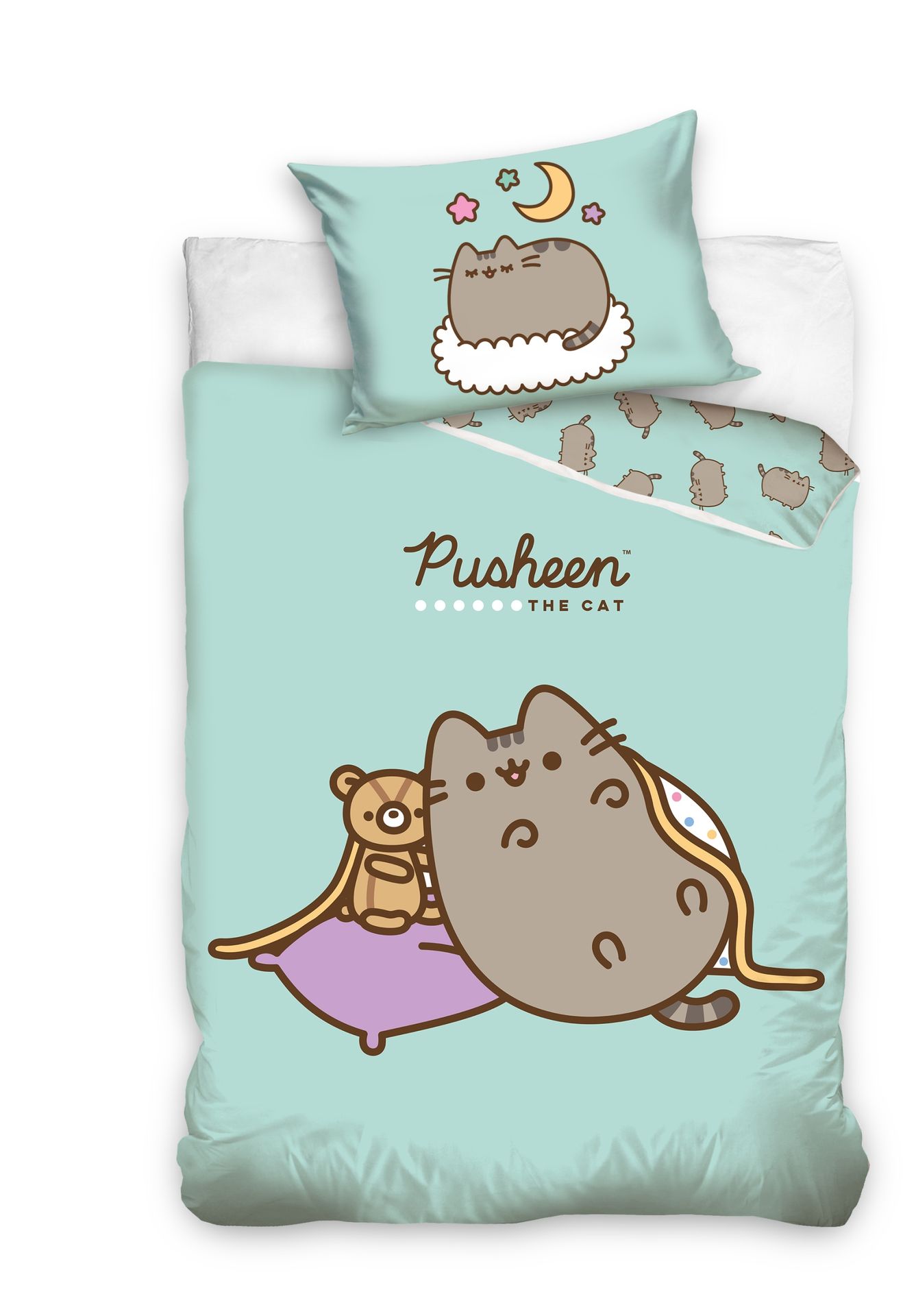 Pusheen Pościel Pusheen Kot Z Misiem 160x200