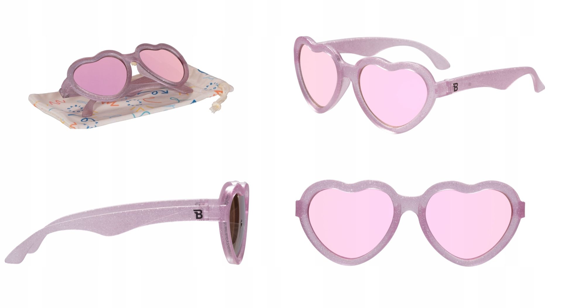 Babiators Heart Sparkles Squad Okulary przeciwsłoneczne dla dzieci 3-5 Uva