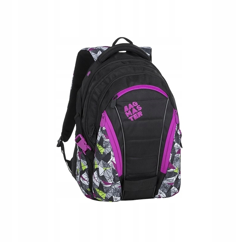 Plecak szkolny Bagmaster trzykomorowy, BAG_9_B