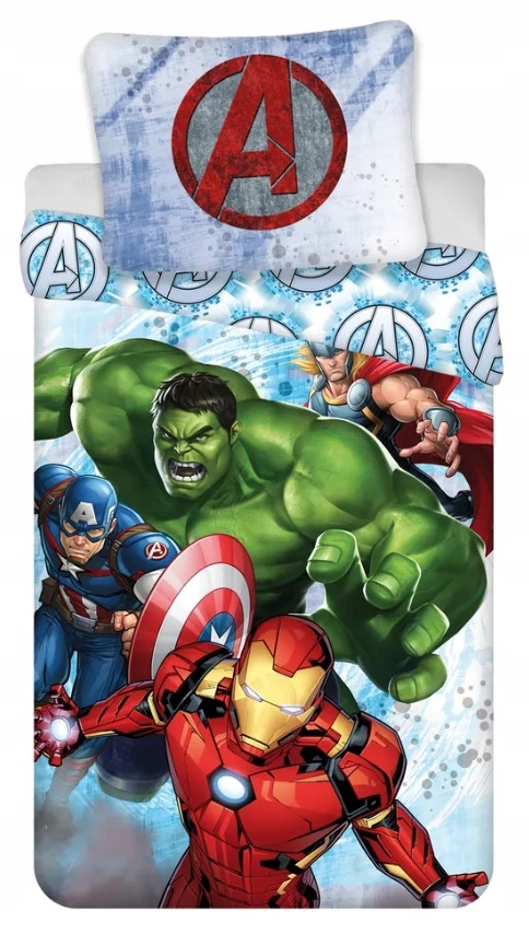 Pościel bawełniana, flanela Avengers