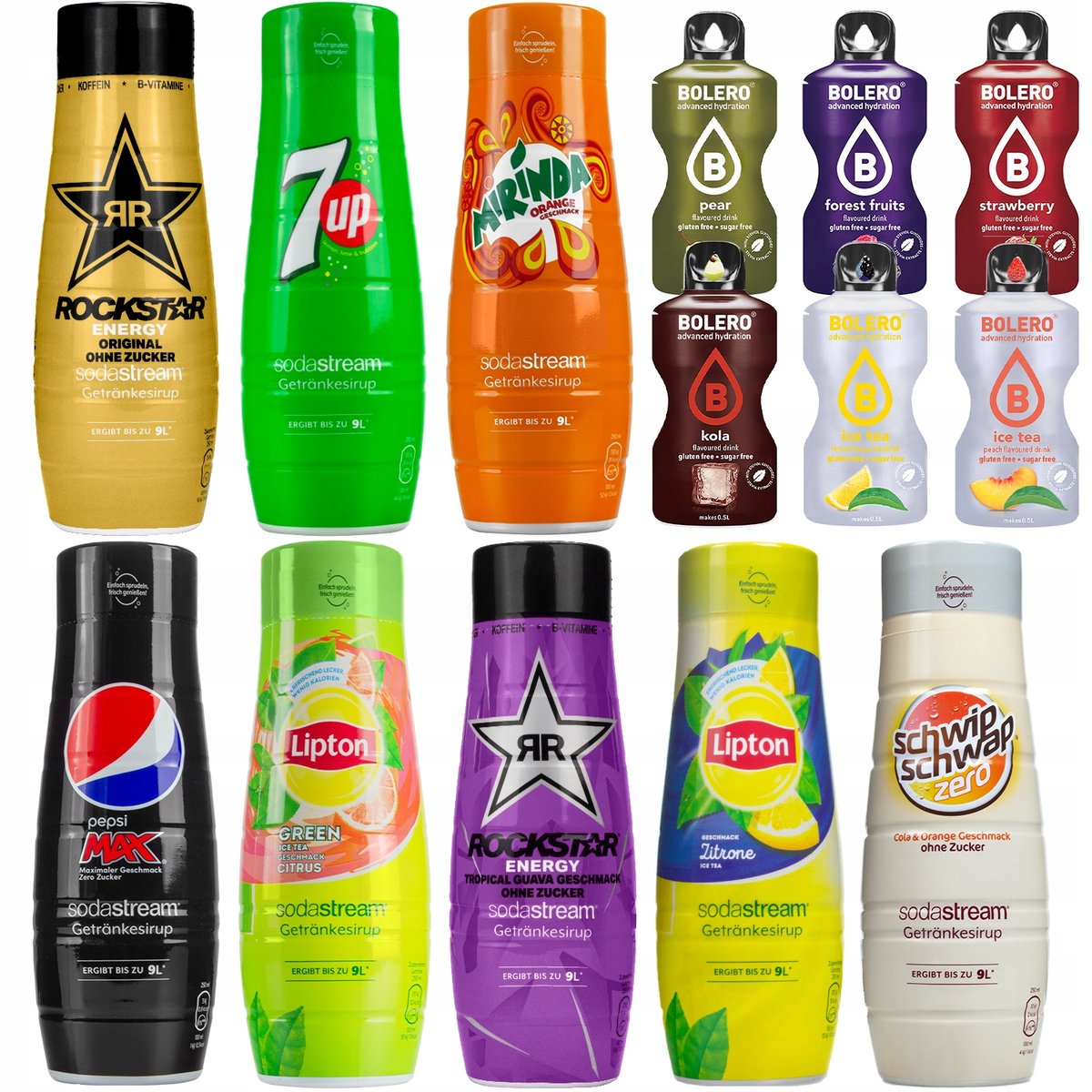 Mega Zestaw 8x syrop Sodastream