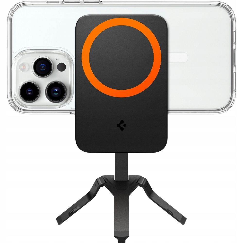 Spigen Uchwyt, statyw Tripod Phone Stand MagSafe, czarny