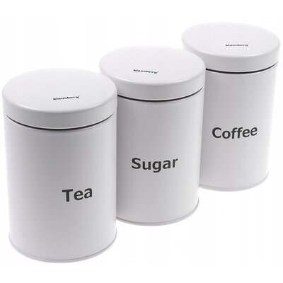 Zestaw Komplet Pojemników Kawa Herbata Cukier 7545