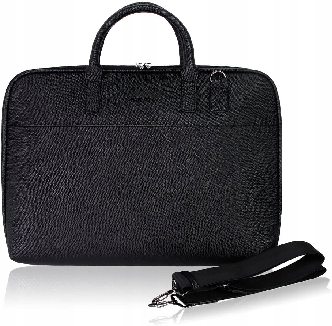 Arvok Torba Arvok Arvok 15 15 6 calowa torba na laptopa Torba na laptopa Teczka Skórzana torba Wodoodporny skórzany pokrowiec ochronny na laptopa z rączką i kieszenią na suwak Ultrabook Netbook Pokro 22NBS PU156H 10BA