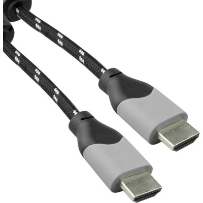 Kabel DPM HDMI to HDMI 4K v. 2.0 1.5 m czarno-biały (BMHD4K15) (5906881212448)