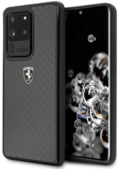 Ferrari Hardcase FEHCAHCS69BK S20 Ultra G988 black/czarny Carbon Heritage