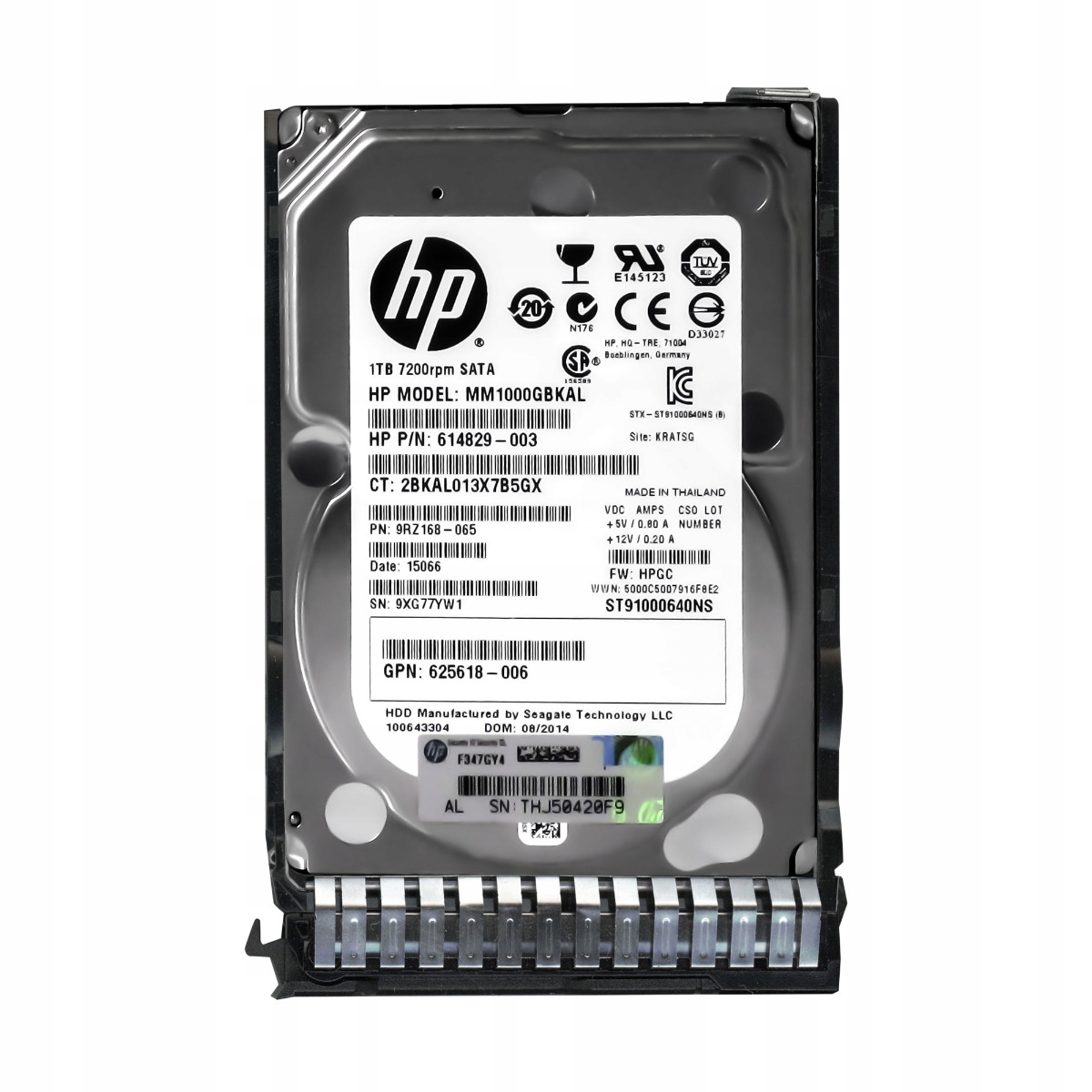 HP dysk twardy1000GB 6G SATA 7.2K rpm SFF (2.5-inch) Quick Release Midline 1yr War