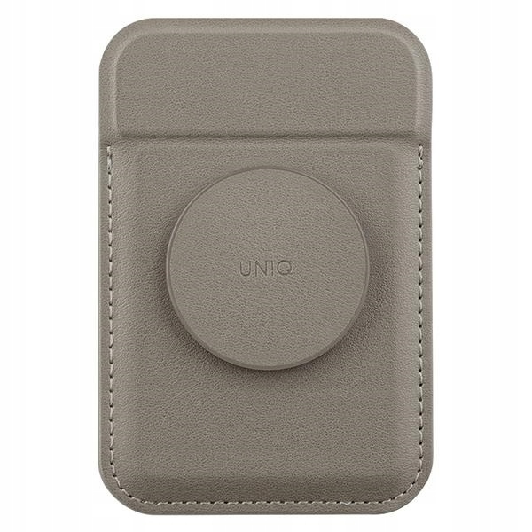 Uniq Flixa magnetyczny portfel na karty z podpórką szary/flint grey MagSafe