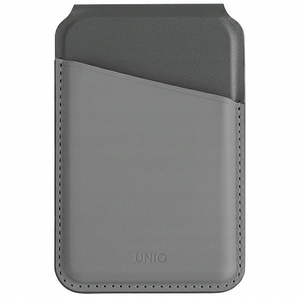Uniq Lyden Ds magnetyczny portfel Rfid i stojak na telefon szaro-czarny/cha