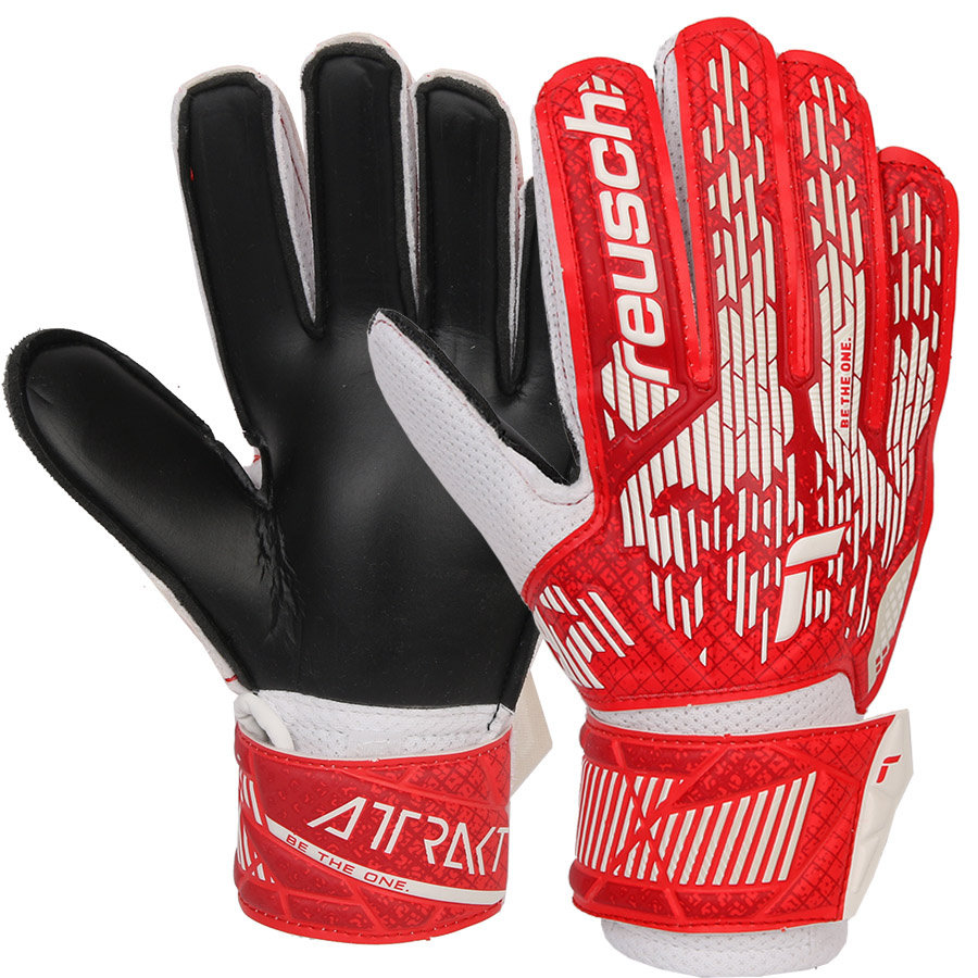 Rękawice Reusch Attrakt Solid Junior 54 72 016 8905 biały 5,5