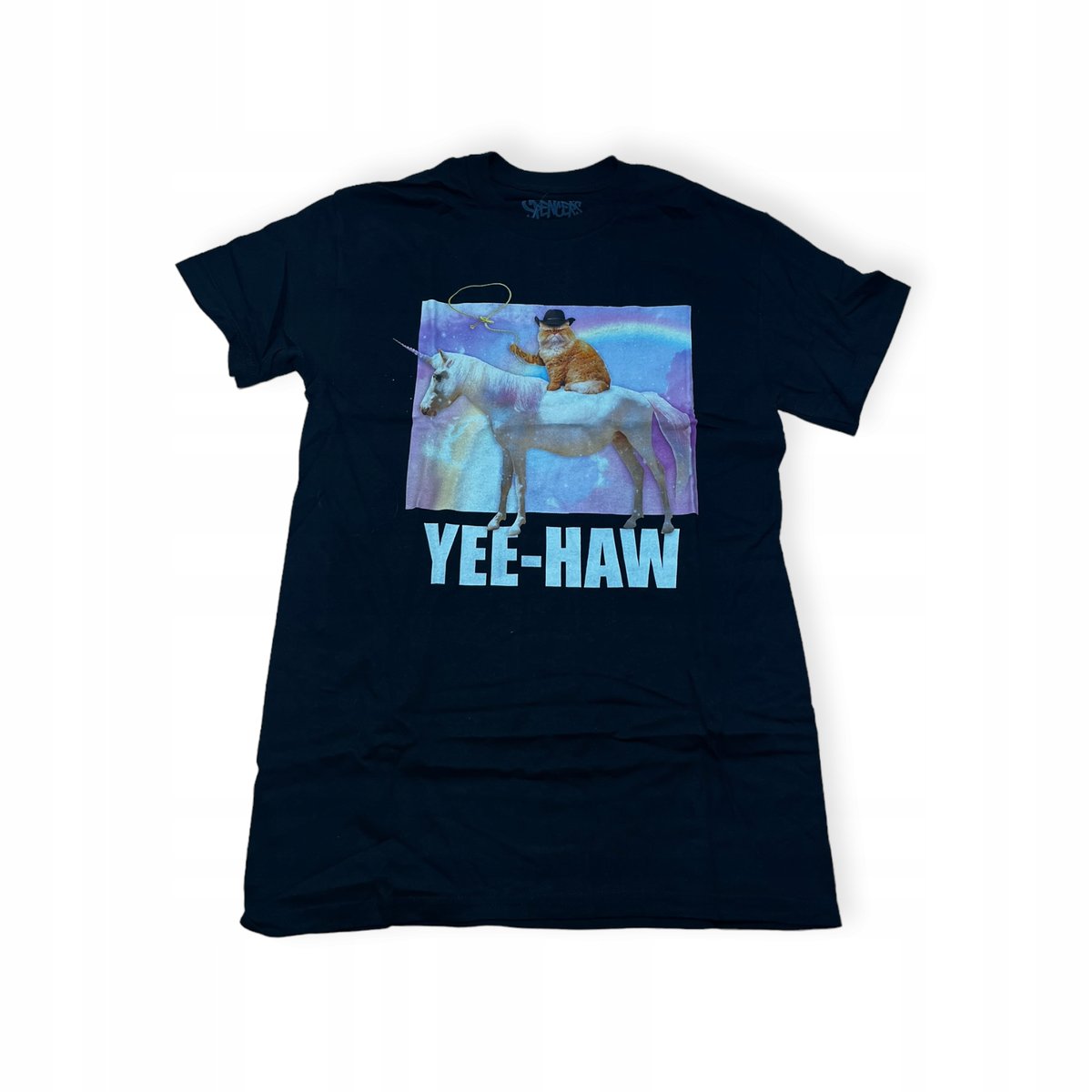 Koszulka T-shirt męski okrągły dekolt SPENCER'S nadruk M