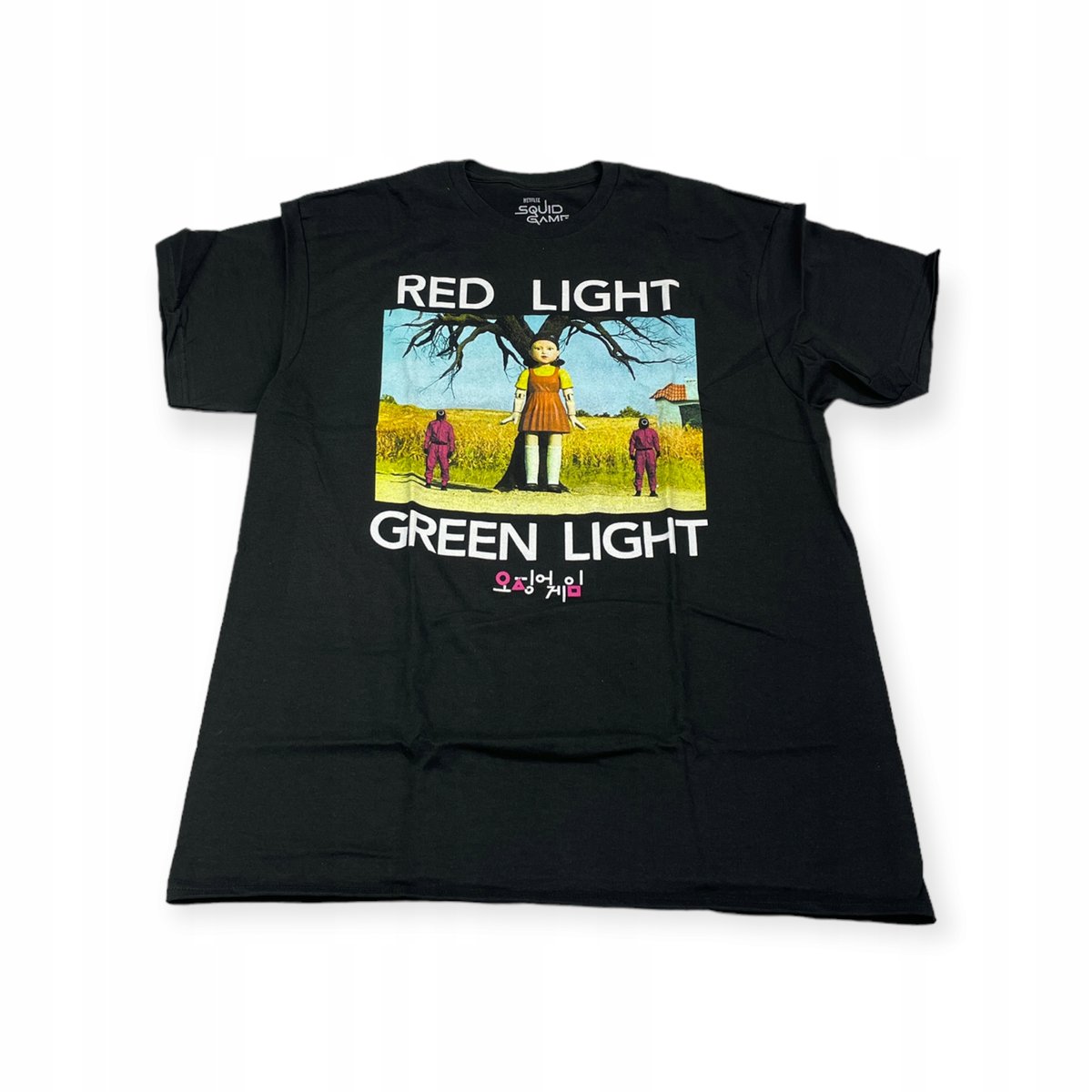 Koszulka T-shirt męski okrągły dekolt SPENCER'S SQUID GAME L